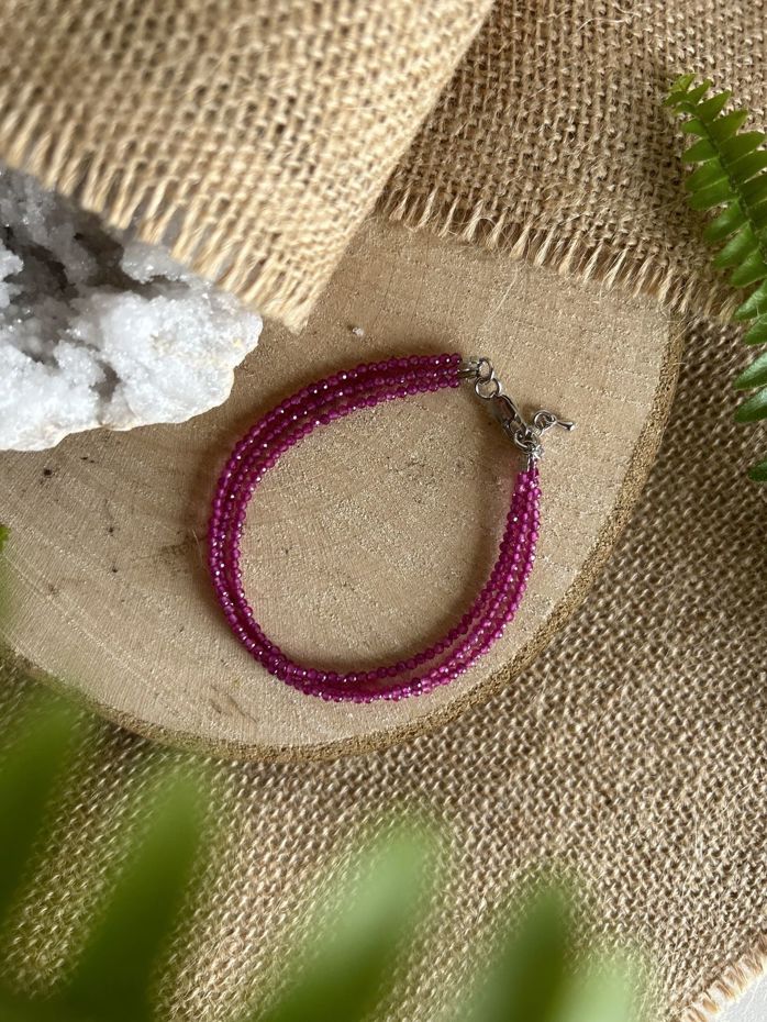 bracciale Rubellite tre fili